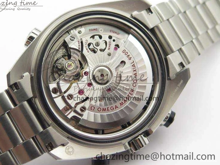 0218 Planet Ocean Master Chrono SS OM 1:1 Best Edition Gray Dial On SS Bracelet A9900 V Efficient 8116